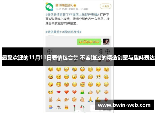 最受欢迎的11月11日表情包合集 不容错过的精选创意与趣味表达